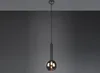 Pendellampe 1-flammig Rauchglas / Schwarz Ø 20cm Produktbild-Vorschau 3