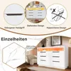 Flieks Commode Sideboard avec 6 tiroirs et compartiment de Voir les images du produit 7