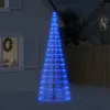 vidaXL Sapin de Noël à LED pour mât de drapeau 550 LED bleu Voir les images du produit 2