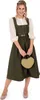MarJo Dirndl MEDLINGEN Midi Olive mit durchgehender Produktbild-Vorschau 6