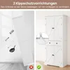 COSTWAY Vysoká kuchynská skriňa, 184 cm, skriňa na Náhľad obrázku produktu 6