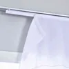 Halbtransparente Schiebegardine mit Ösen HxB 245x60 cm Weiß Produktbild-Vorschau 4