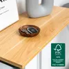 Konzolový stolík eluno z matného čierneho kovu s 1 drevenou Náhľad obrázku produktu 3