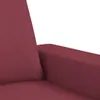 vidaXL Canapé 2 places vin rouge 140 cm Tissu Voir les images du produit 6