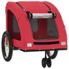 vidaXL Fahrradanhänger Hunde Rot Oxford-Gewebe und Eisen Produktbild-Vorschau 4
