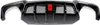 Achterdiffusor – Carbonlook met LED-verlichting – Geschikt Productafbeelding-voorbeeld 5