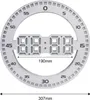 Verk 27451 LED digitální nástěnné hodiny 3D, bílé Náhled obrázku produktu 2
