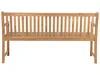 BELIANI Gartenbank hellbraun Akazienholz 160 cm Landhaus Produktbild-Vorschau 5