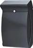 A black mailbox is shown against a white background. Voir les images du produit