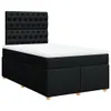 Boxspringbett mit Matratze Schwarz 120x190 cm Stoff Produktbild-Vorschau 3