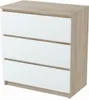 Roe Furniture | Kommode 60 cm - Weiß Sonoma - 3 Schubladen Produktbild-Vorschau 4