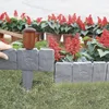 Gartenzaun, Beeteinfassung Kunststoff grau als Beetumrandung 25 × 23 cm - Stonefency (4) Náhľad obrázku produktu