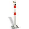 Parkovací sloupek sklopný zamykací kovový 60cm - bílý s Náhled obrázku produktu 9