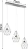 Wofi LED Pendelleuchte Amy Chrom 3 x 10,5W 3498lm warmweiß Produktbild-Vorschau 3