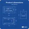 hb-digital Kabel Verbinder CAT 7 Patchkabelkupplung RJ45 Produktbild-Vorschau 5