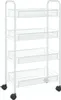 vidaXL Kuchyňský vozík 4 police bílý 46x26x85 cm železo Náhled obrázku produktu 1
