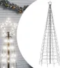 vidaXL LED vianočný stromček so zemným hrotom 570 LED diód Náhľad obrázku produktu 1