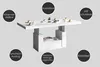 Design Couchtisch Tisch HM-111 Hochglanz Schublade Produktbild-Vorschau 2