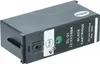 A black ink cartridge with labels. Produktbild-Vorschau