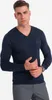 Ombre  Eleganter Herrenpullover mit V-Ausschnitt dunkelblau Produktbild-Vorschau 8