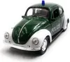 Onwomania Polizia Maggiolino modello auto verde Mst. 1:34 Anteprima dell’immagine prodotto 1