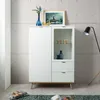 CALICOSY - Vaisselier avec 2 Portes et 2 Tiroirs H140 cm - Voir les images du produit 2