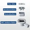 SONNI 110 cm plochý sprchový žľab s podlahovým odtokom, Náhľad obrázku produktu 2