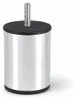 Möbelstempel Chrom 80mm Höhe -  Aluminium Möbelfuß Rund Produktbild-Vorschau 1