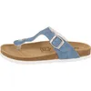 softrelax Damen Zehensteg Pantolette jeansblau mit Schnalle Produktbild-Vorschau 9