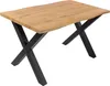 Refurbished Möbelretoure Esstisch 140x80 cm Baumkante Holz Produktbild-Vorschau 2