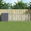 vidaXL Buda dla psa z wybiegiem antracyt 110x405x110cm Stal Podgląd zdjęcia produktu 2