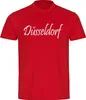 multifanshop Herren T-Shirt - Düsseldorf - Schriftzug, rot, Produktbild-Vorschau 1