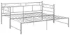 vidaXL Tagesbett Ausziehbar Grau Metall 90x200 cm Produktbild-Vorschau 5
