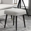 HOMCOM Fußhocker Sitzhocker Quadratischer Schminkhocker mit Produktbild-Vorschau 7