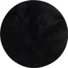 Luxus Super Soft Fellteppich Pearl Schwarz Rund, Größe:120 Produktbild-Vorschau 5