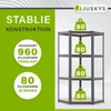 Juskys 3er Metall Regalsystem Easy - 1 Eckregal & 2 Produktbild-Vorschau 6