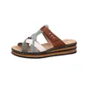 Rieker Damen Plateau Pantoletten Clogs Keilabsatz 62989, Produktbild-Vorschau 34