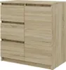 Topeshop 1D3S SONOMA KPL, Eiche, 3 Schublade(n), Produktbild-Vorschau 1