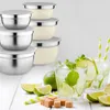 Zestaw 3 miseczek ze stali nierdzewnej Florina z pokrywkami Podgląd zdjęcia produktu 4