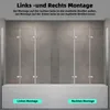 Duschabtrennung Faltbar Duschwand für Badewanne 120x140cm Produktbild-Vorschau 6