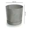 botle Blumentöpfe rund Kunststoff Betonoptik Pflanztöpfe Produktbild-Vorschau 3