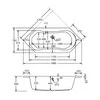 Schulte Badewanne Modell Fluvia, Weiß Sanitäracryl, 190x80 Produktbild-Vorschau 6