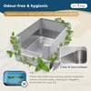 Katzenklo Edelstahl XXL Groß – Katzentoilette Edelstahl für Produktbild-Vorschau 3