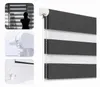 Podwójna roleta dzień i noc 45 x 150 cm, kolor ciemnoszary, Podgląd zdjęcia produktu 9