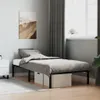 vidaXL Rama łóżka metalowa czarna 90x190 cm Podgląd zdjęcia produktu 2