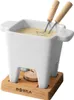 Elegancki zestaw do fondue mini z podgrzewaczem, biały Podgląd zdjęcia produktu 11