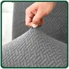 Potah na židli – tmavě šedý, s vzorem Jacquard – Náhled obrázku produktu 3