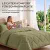 Sleep Comfy Deluxe 2-in-1 Sommer Bettdecke 200x220 cm Khaki Produktbild-Vorschau 6