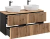 Doppelwaschtisch 120.6cm Gaia mit 2 Schubladen, Eichenoptik Produktbild-Vorschau 2