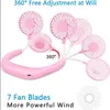 Aroma Therapy Nackenlüfter – Tragbarer Halsventilator mit Produktbild-Vorschau 4
